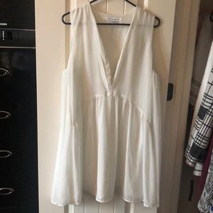 White sheet dress